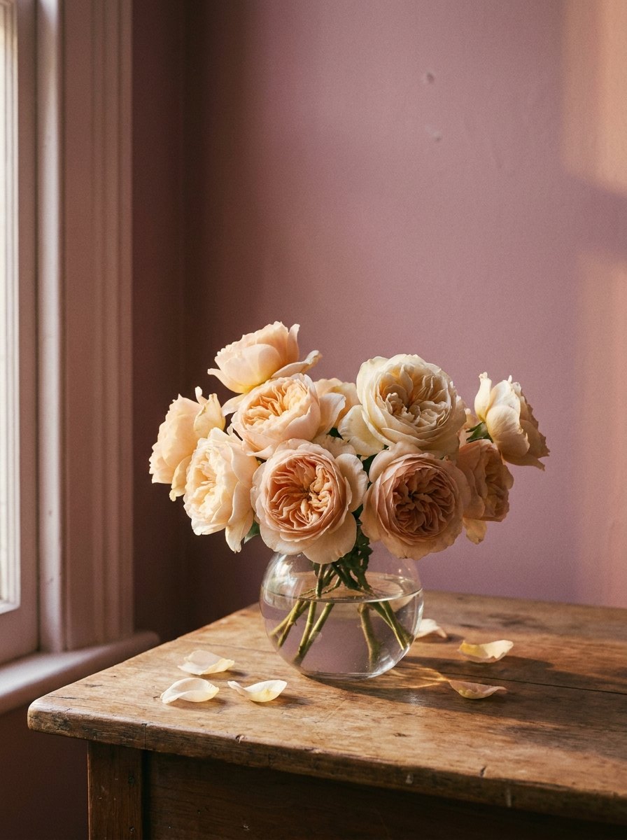 Peach roses